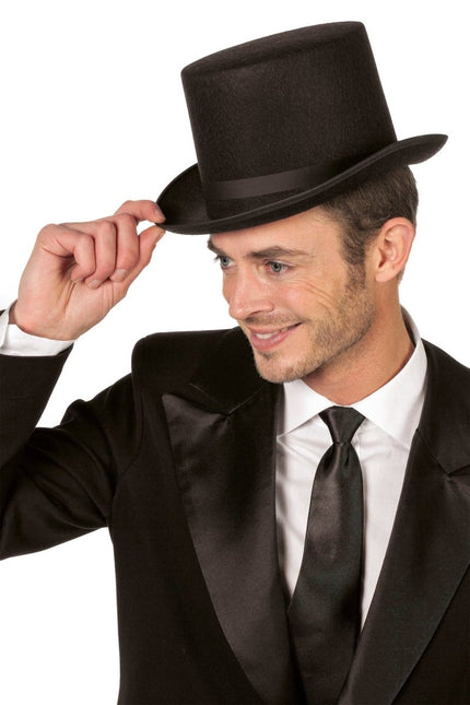 Zwarte Hoed Hoog van Wilbers & Wilbers koop je bij Partywinkel