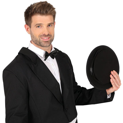 Zwarte Hoge Hoed Opvouwbaar 21cm van Fiestas Guirca koop je bij Partywinkel