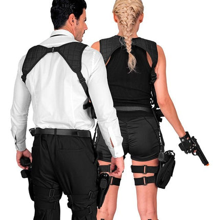 Zwarte Holster Rechterbeen van Widmann koop je bij Partywinkel