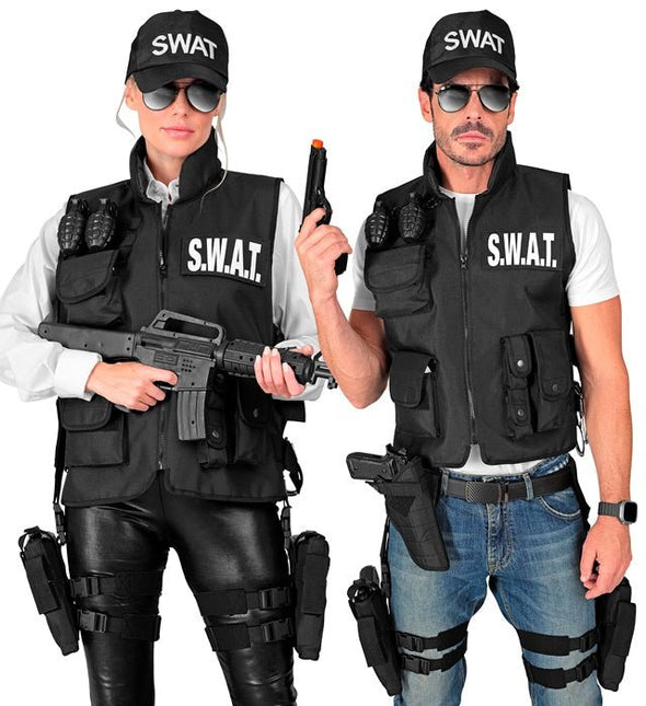 Zwarte Holster Rechterbeen van Widmann koop je bij Partywinkel