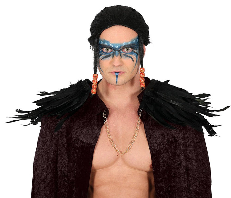 Zwarte Kraag Veren van Fiestas Guirca koop je bij Partywinkel