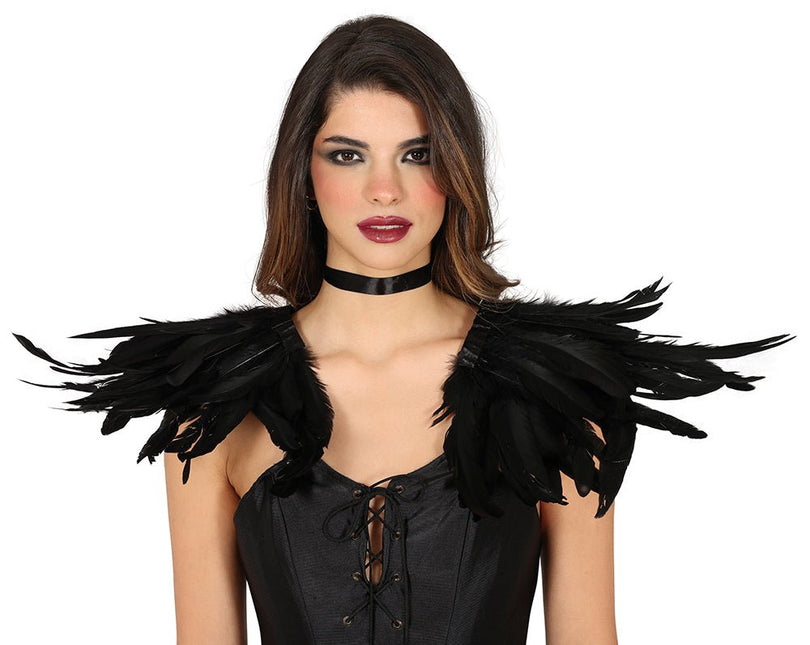 Zwarte Kraag Veren van Fiestas Guirca koop je bij Partywinkel