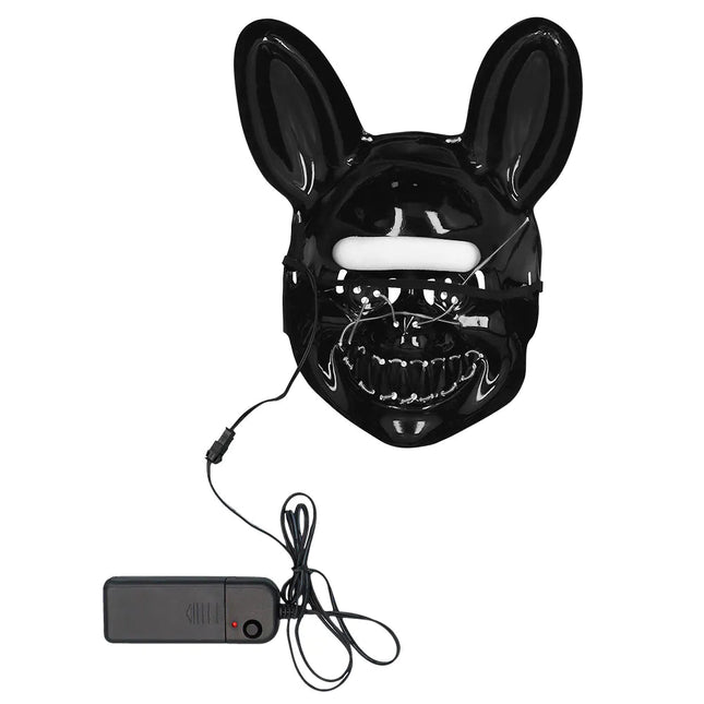 Zwarte Masker Led Rabbit van Boland koop je bij Partywinkel