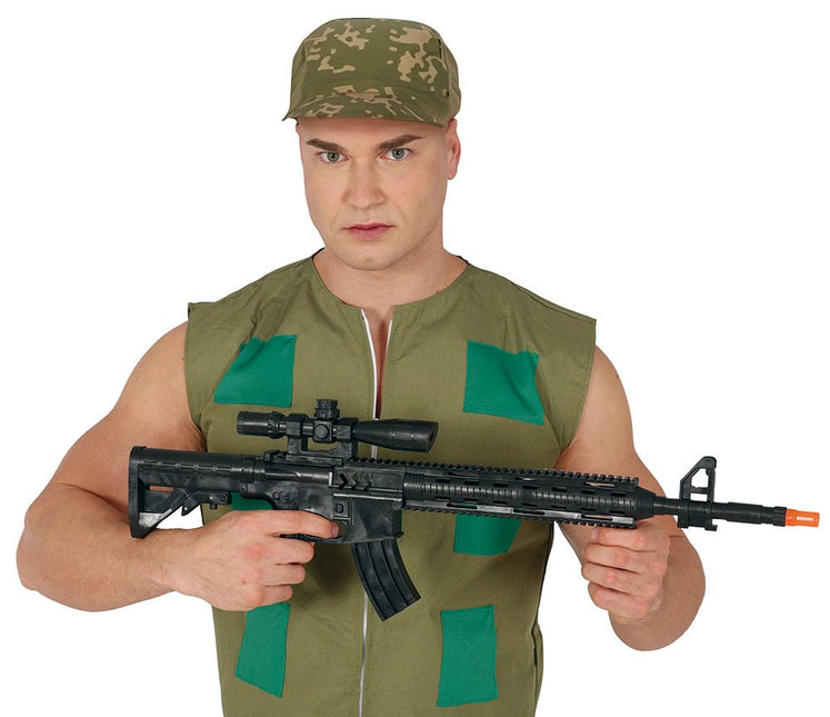 Zwarte Nep Pistool 67cm van Fiestas Guirca koop je bij Partywinkel