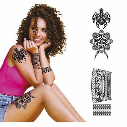 Zwarte Nep Tattoos Dames van Fiestas Guirca koop je bij Partywinkel