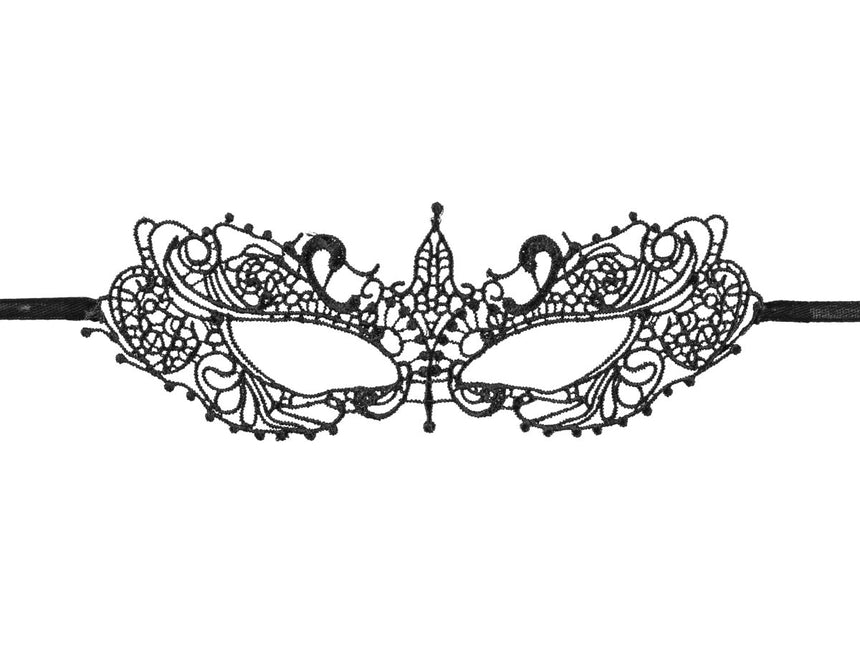 Zwarte Oogmasker Lace van Partydeco koop je bij Partywinkel