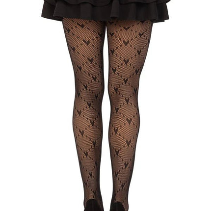 Zwarte Panty Love Struck van Leg Avenue koop je bij Partywinkel