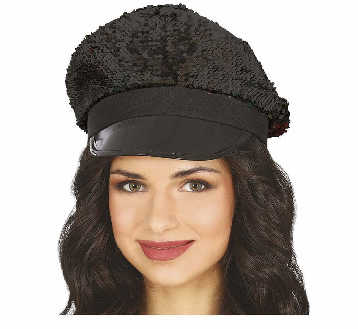 Zwarte Pet Pailletten van Fiestas Guirca koop je bij Partywinkel