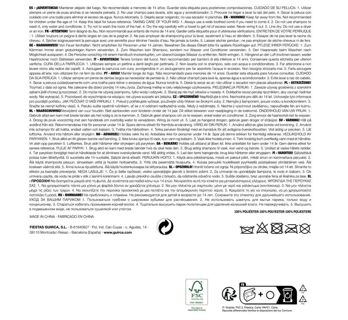 Zwarte Pruik van Fiestas Guirca koop je bij Partywinkel