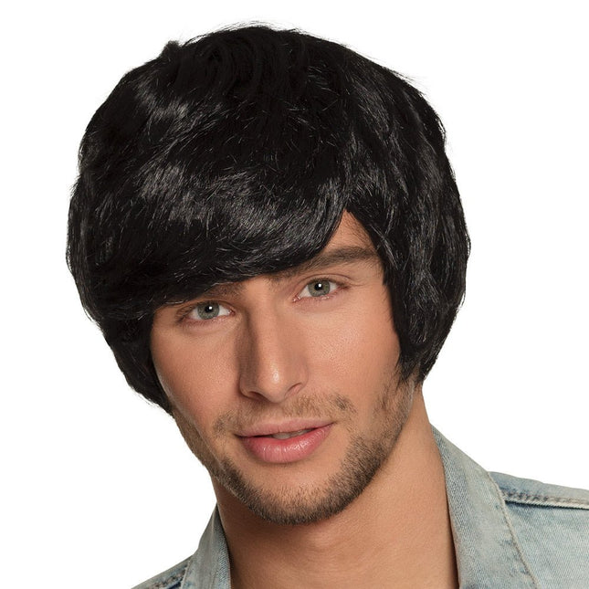 Zwarte Pruik Tyler van Boland koop je bij Partywinkel