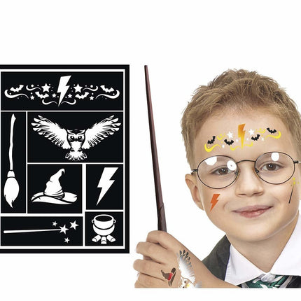 Zwarte Schmink Stencil 14x20cm van Fiestas Guirca koop je bij Partywinkel