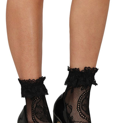 Zwarte Sokken Kant 2st van Fiestas Guirca koop je bij Partywinkel