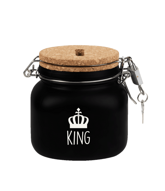 Zwarte Spaarpot King 12,5cm van Paper Dreams koop je bij Partywinkel