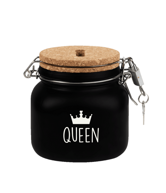 Zwarte Spaarpot Queen 12,5cm van Paper Dreams koop je bij Partywinkel