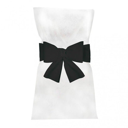 Zwarte Stoel Strik 19cm 6st van CHAKS koop je bij Partywinkel