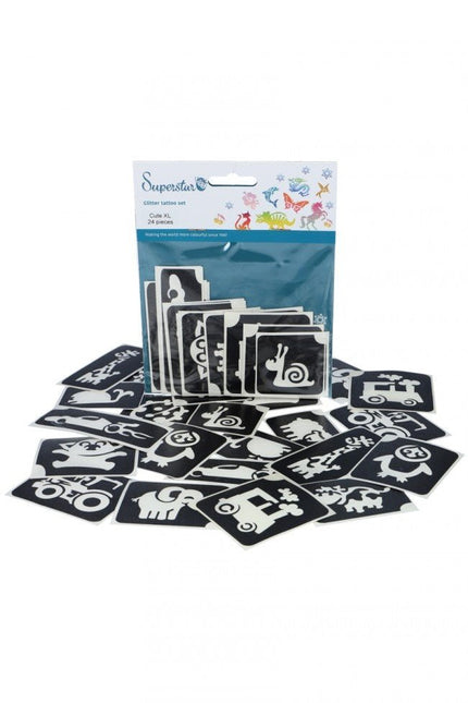 Zwarte Tattoo Stencil Dieren 24st van Superstar koop je bij Partywinkel