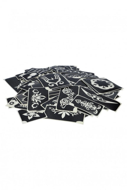 Zwarte Tattoo Stencil Mix 100st van Superstar koop je bij Partywinkel