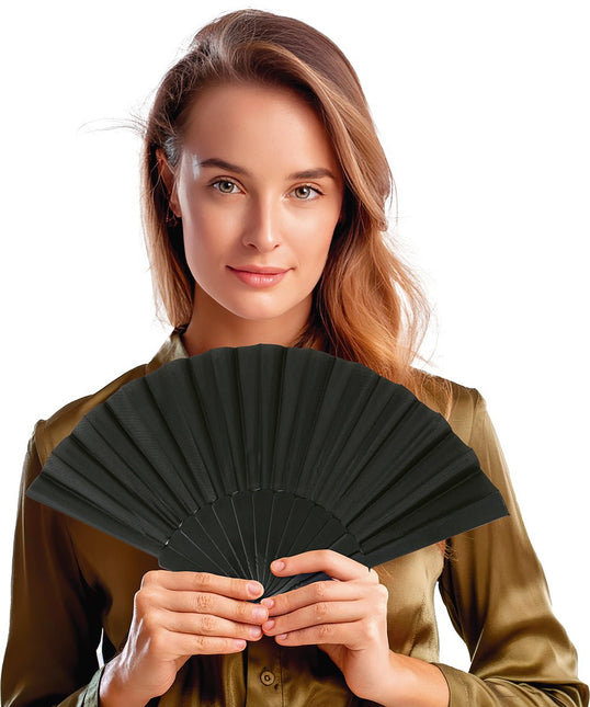 Zwarte Waaier van Fiestas Guirca koop je bij Partywinkel