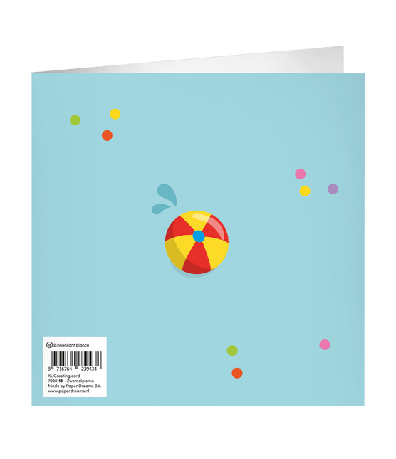 Zwemdiploma Wenskaart 23cm van Paper Dreams koop je bij Partywinkel